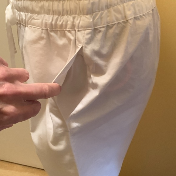 Stefanel WIDE-LEG - Trousers - drawstring - optical white - Picture 4 of 13